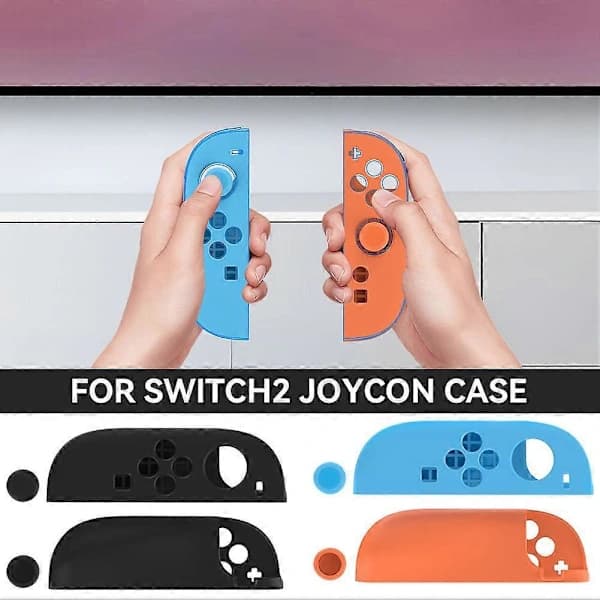 Stöttåligt skyddsskal silikonfodral för Switch2-konsol / Joy-Con
