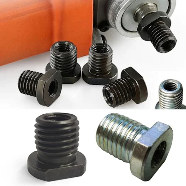 2 STK M10 til M14/M16 Gevindvinkelsliberadapter SORT M10 TIL sort M10 til M14-M10 til M14