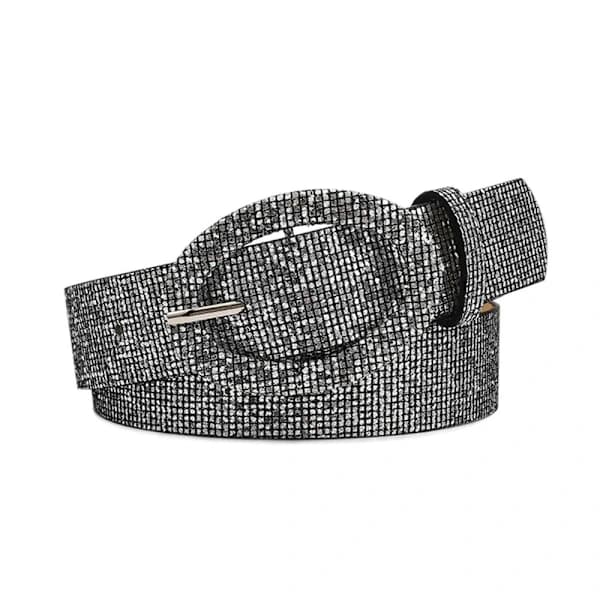 Glitterpaljettbelte Spenne Midjebelte GRÅ grey