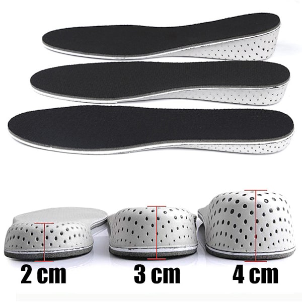 Shoe Inserts / Taller Sole / Inserts for Men Black Black 2 cm