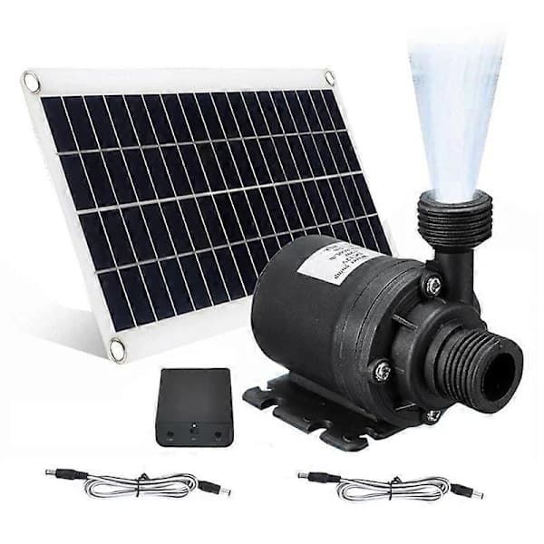 50W Solar Vandfontænepumpe Sæt 800L/H DC 12V Lav Støj ABS til Have Dam Pool Akvarium Sort