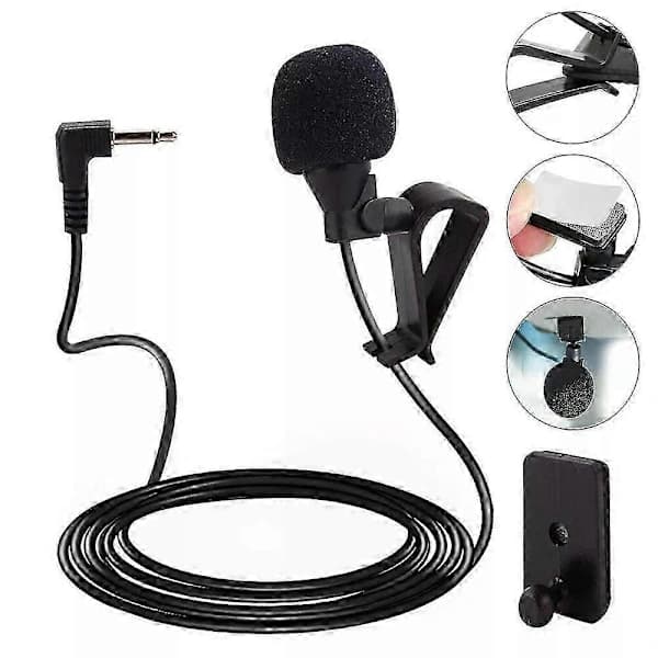 2,5 mm Jack Mikrofon Mini Mic för PC Bilstereo Bluetooth Huvudenhet Ljud