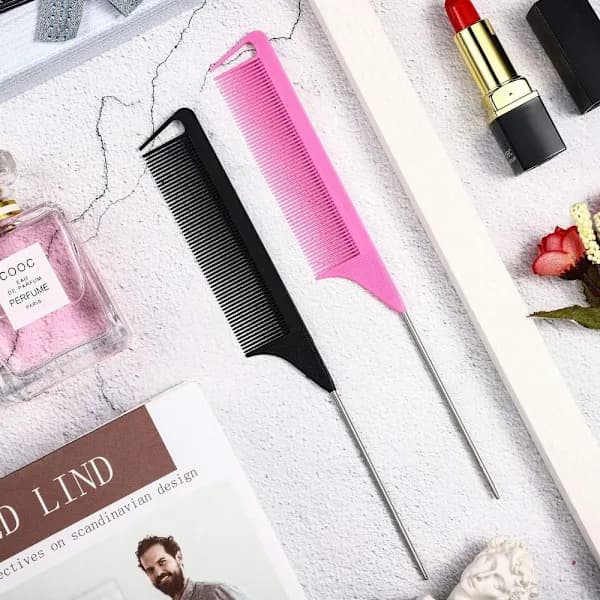 3-pak Slick Brush Sæt Hårbørste SVART sort