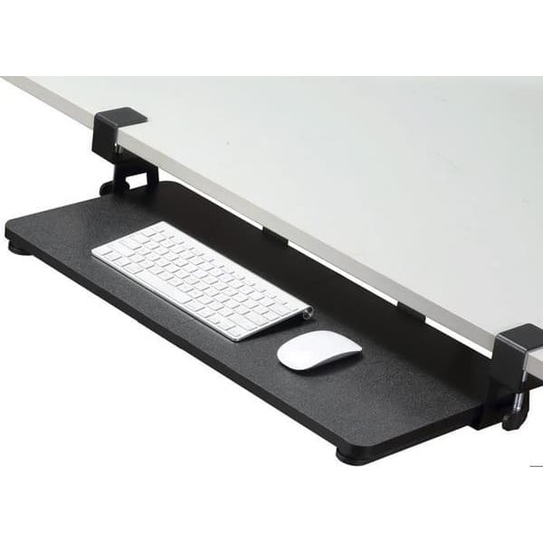 {NT}Tangentbordsstöd - Ospecificerad - Udragbar bricka - 650 mm x 300 mm - Ergonomisk - Lätt att fästa