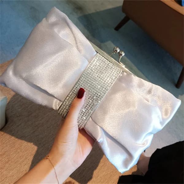Rosett Handväska Diagonal Axelväska SILVER PU SILVER PU silver PU
