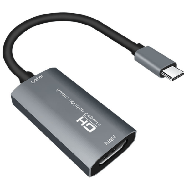 Video Capture Card / USB-C til HDMI-kompatibel adapter