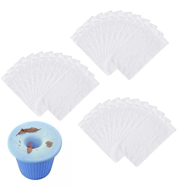 30-pack Pool Skimmer Filterpåsar - Passar Nedgrävda & Ovanjordspooler