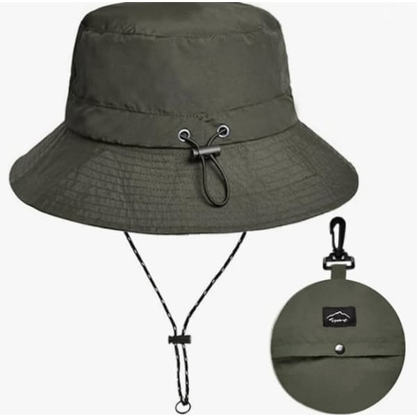 [NT] Foldbar bredskygget Bucket Hat Solhatte