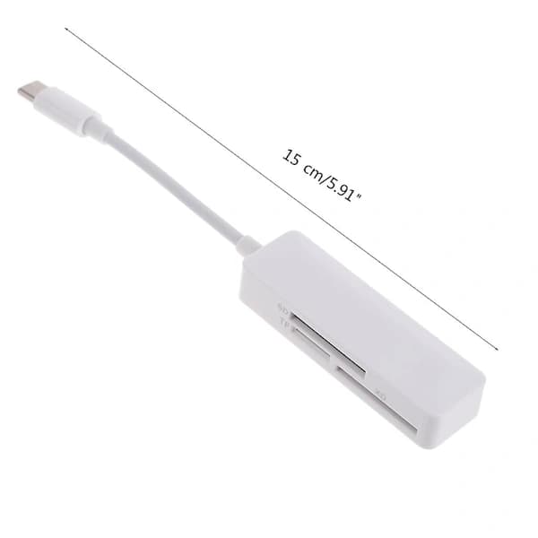 USB C-kortlæser TFSd XD 3-i-1-kortlæser til bærbar computer, telefon og tablet
