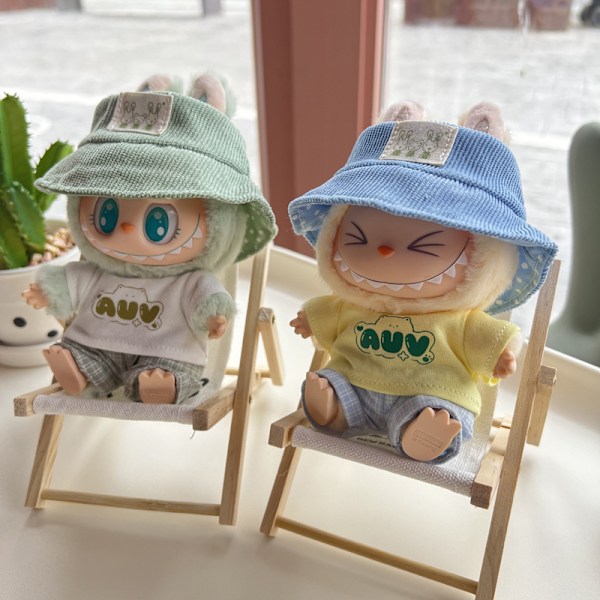 /NC/Tukkumyynti Pop-Mart Labubu Vaatteet Kuuma Myynti Suosittu Nukke Labubu Macaron Mekko Vaatesetti Ilman Nukkea #5