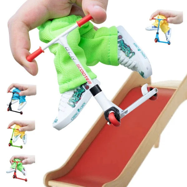 Finger Scooter Sæt Lille Finger Skateboard SORT Sort