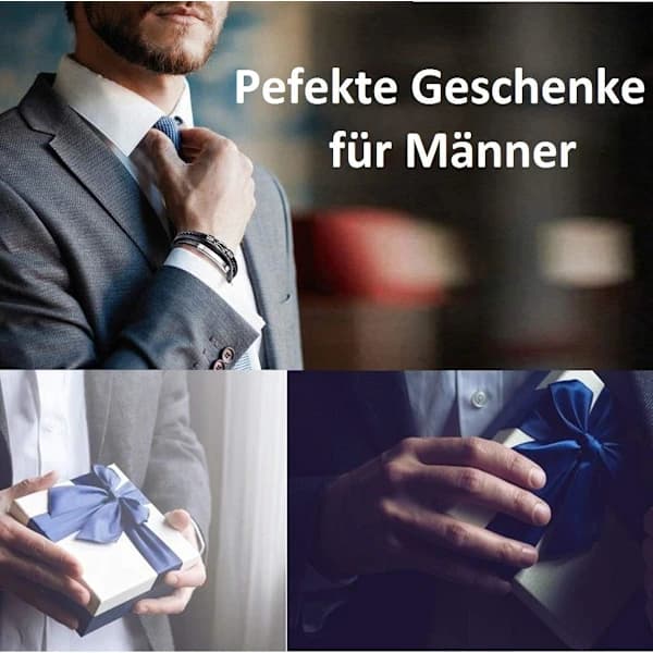 /NN/ Læderarmbånd til mænd - Ægte læderarmbånd