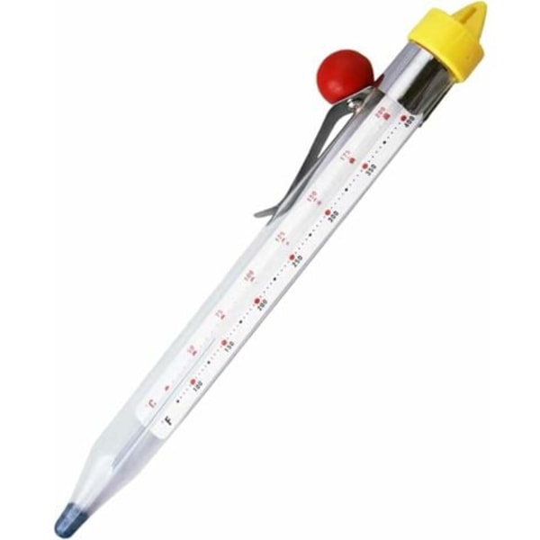 Klassisk friteringstermometer Kökstemperaturmätare Mattermometer - Termometer för godis, socker och matlagning, Temperaturområde: 50℃～200℃/100-400℉/NC/