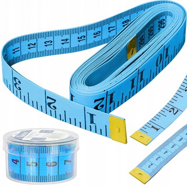 Tailor's Measuring Tape in Case - Flexible 150 Cm Measuring Scale