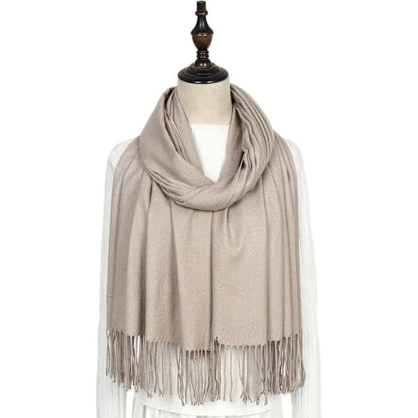 NA/Dame Halstørklæder Pashmina Sjaler og Omslag til Bryllupssjaler til Kvinder Vinter Lys Khaki