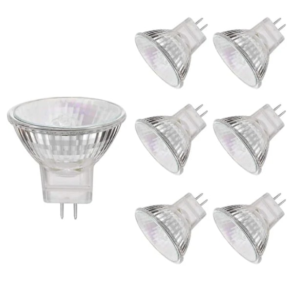 MR11 halogenpære, 20W 12V MR11 halogenpære, højt farvegengivelsesindeks, 6 stk./NT/