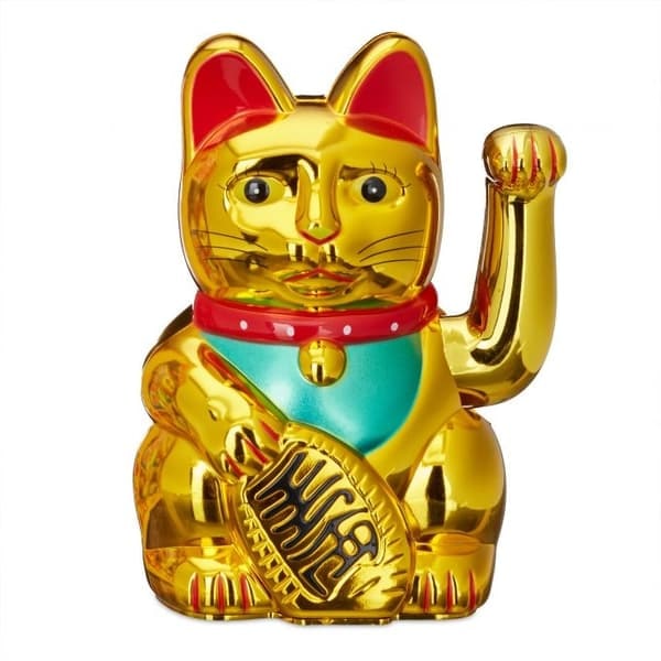 Maneki Neko vinkande katt 16 cm_NN