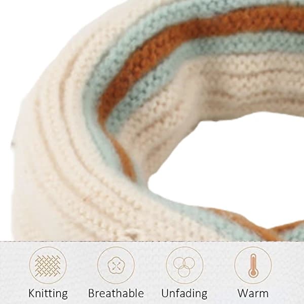 Barnesjal Gutter Jenter Vintervarme skjerf Halsvarmer beige