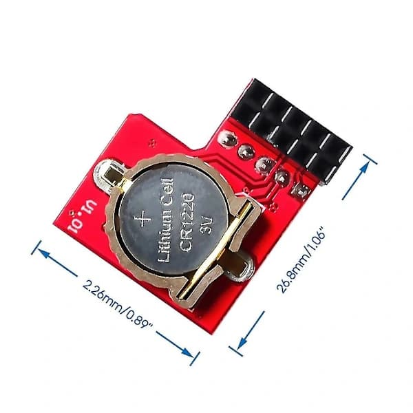 DS1307 RTC -moduuli reaaliaikakellomoduuli I2C-liitäntä yhteensopiva Raspberry Pi:n kanssa