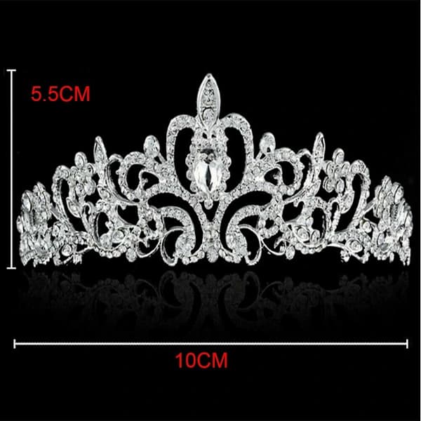 Prinsessekroner Tiara for Jenter SØLV sølv
