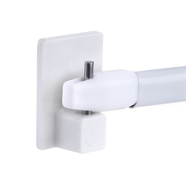 Self-adhesive hooks for curtain rods, 20-pack, white