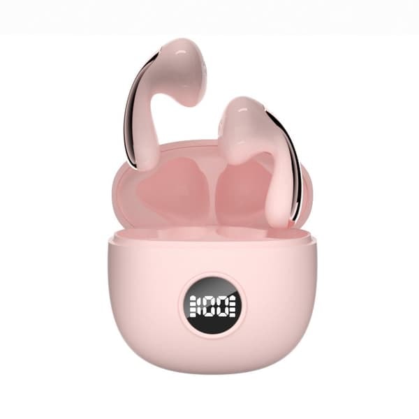 [NT] Trådlösa in-ear-hörlurar med Bluetooth 5.3, brusreducering och laddningsfodral Rosa