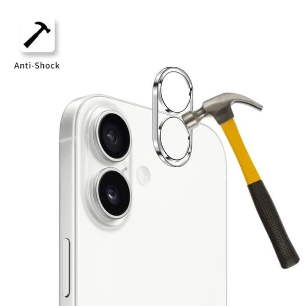 Kameraskydd för iPhone 17 [2-pack] Härdat Glas Bakre Kameraskydd Transparent