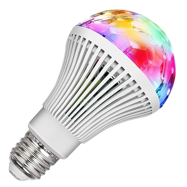 [NT] RGB LED-lamppu E27-kannalla - Pyörivä diskovalo - Disco