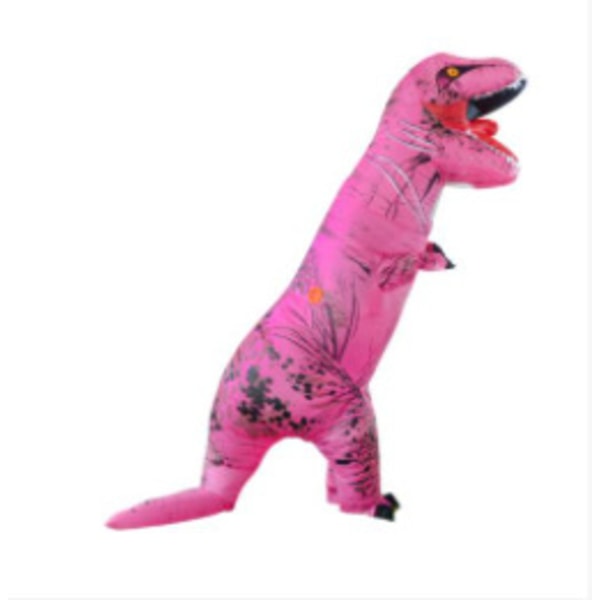 Oppustelig Dinosaur Kostume Tyrannosaurus Rex Oppustelig Kostume til Mænd, Kvinder og Børn, Sjovt Halloween Kostume Fest Rollespil_NA Rose-red Tyrannosaurus Rex Children