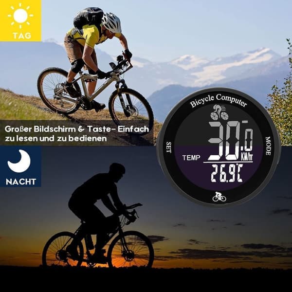 Cykelcomputer kilometertæller - Cykelhastighedsmåler