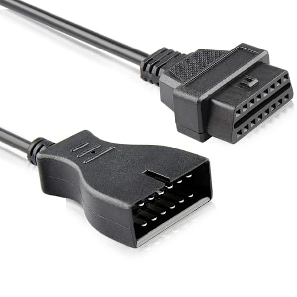 Obdii Obd2 Auto Diagnostisk Kontakt Adapter Kabel