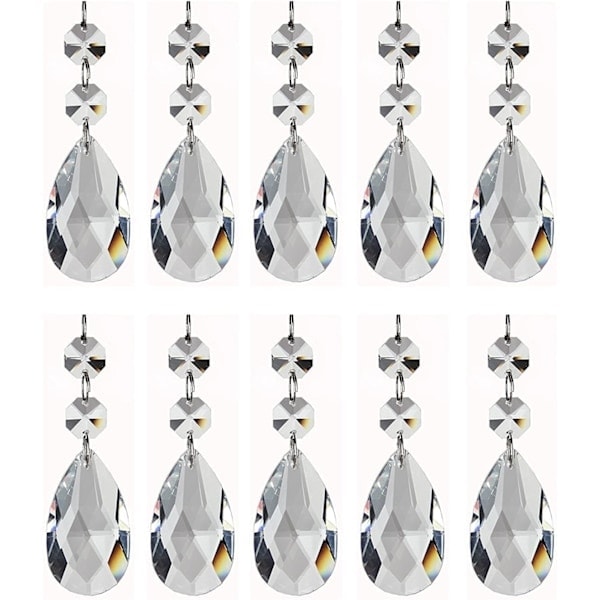 /NN/12 klara droppformade kristallkronor kristallprismor