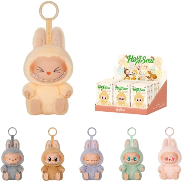 Korkealaatuinen 1 kpl POP MART LABUBU 2.0 Monster Jännittävä Macaron Pehmolelu Nukkela Blind Box (Satunnainen Väri)/NC/ 2