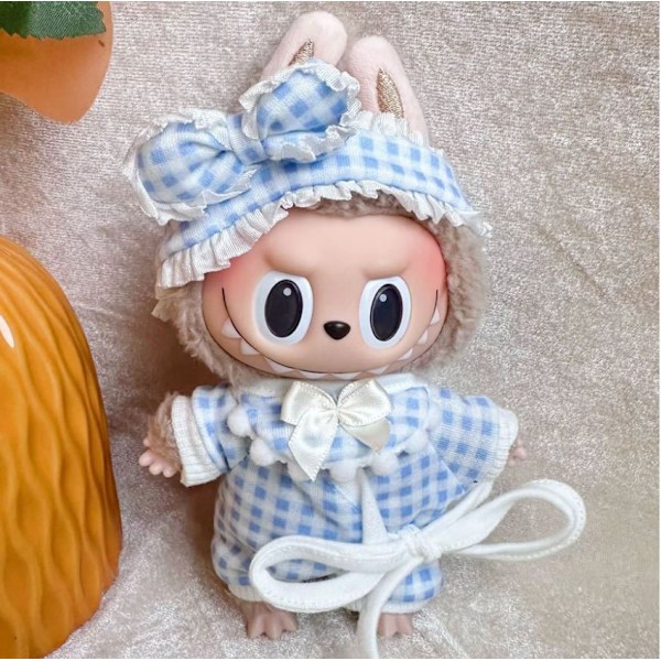 /NC/Högkvalitativ Bomull Labubu Docka Pyjamas Kostym Hot Sale Spel Kläder för Plyschleksaker #4