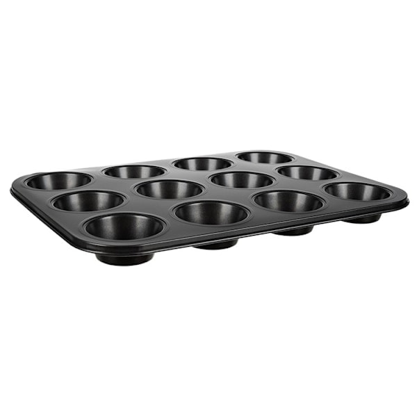 /Hc/Bakplåt + 12 st Silikon Muffinsformar / Bullformar - Formar multifärg