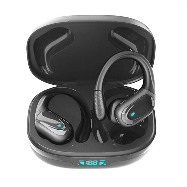 Trådløse hodetelefoner Bluetooth 5.1 svart