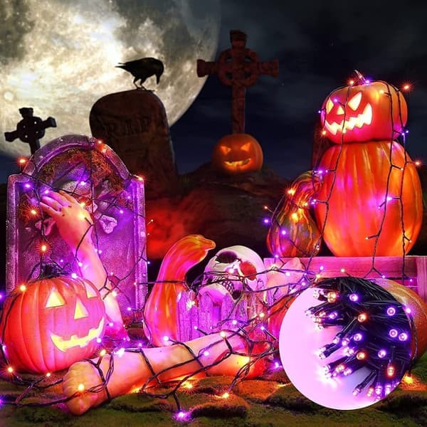 Lyslenke - Halloween-dekorasjon - 20 m, 200 LED