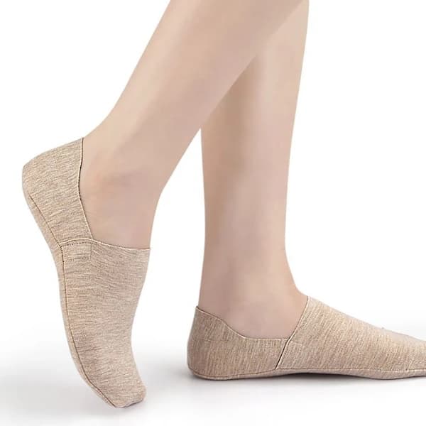 Damesokker Usynlige Sokker KHAKI khaki