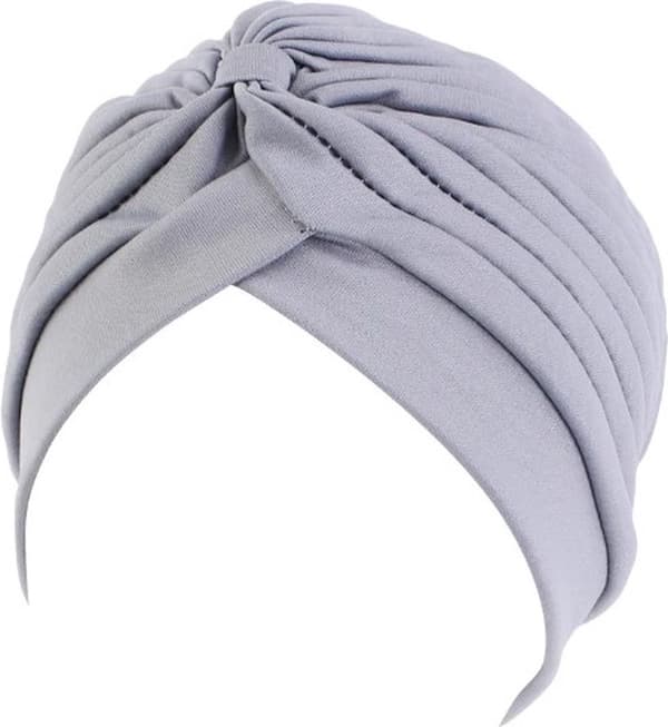 Hijab - Hodeplagg - Cellegiftlue - Islamsk - Turban - Lue - Grå