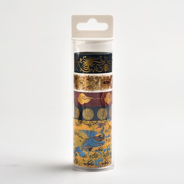 [NT] Luksuriøst Washi-tape sett med tradisjonelt kinesisk mønster - \"Feng Huang\"