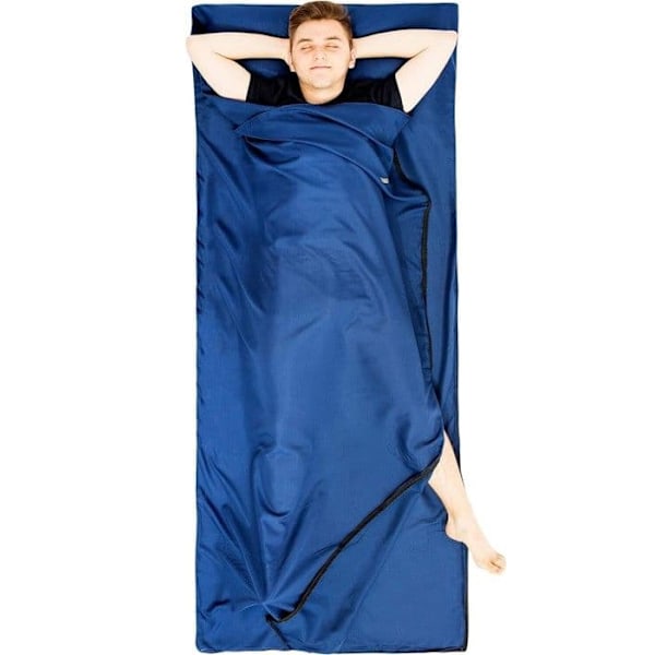 {NT} 2 i 1 sovepose laken, reise campinglaken 90x210cm, sommersovepose