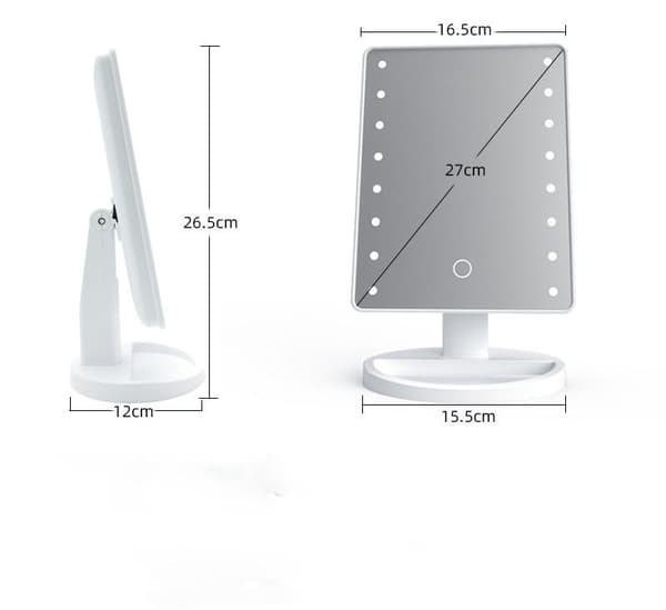 Makeupspejl med LED-lys - Perfekt til Makeup 485