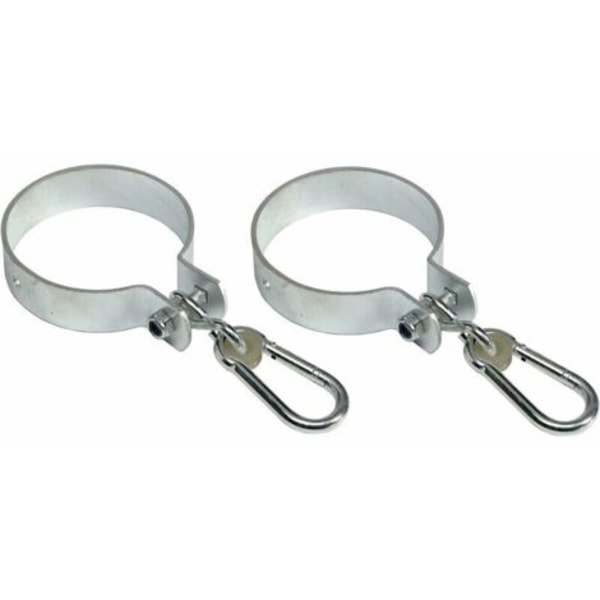 Ahlsen 2 swing-koukun sarja karabiinilla pyöreille palkeille Ø 10 cm/NC/