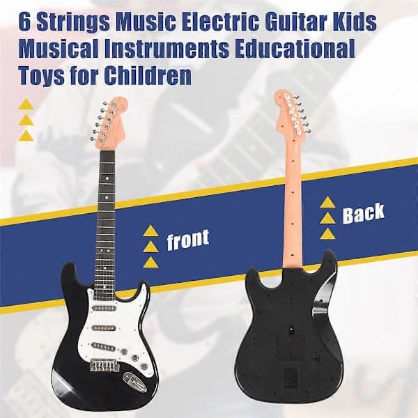 6-strengs elektrisk gitarrmusikk instrument leker for barn