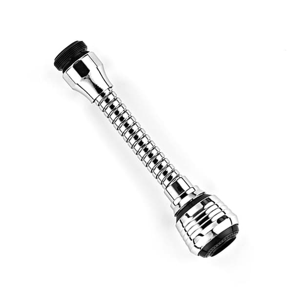 Nozzle for Faucet - 360° Rotating Kitchen Faucet Adapter - Flexible Silver silver