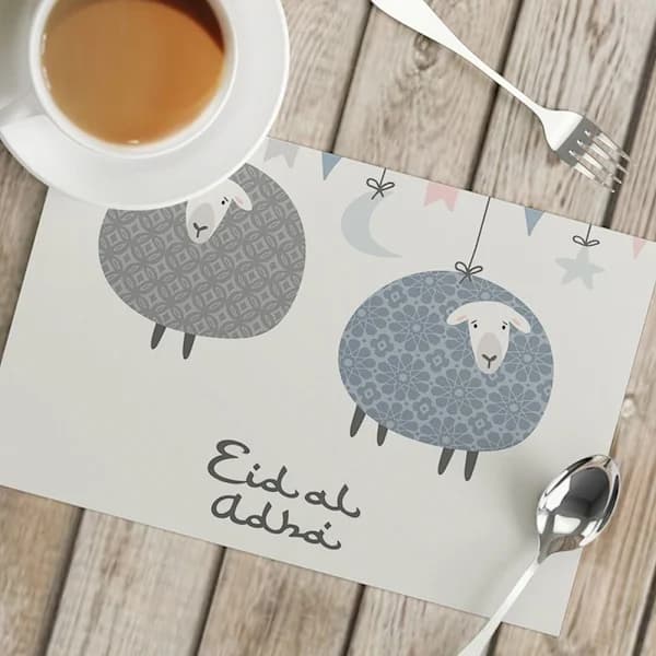 32x43cm Eid Mubarak -tabletti islamilainen muslimifestivaali