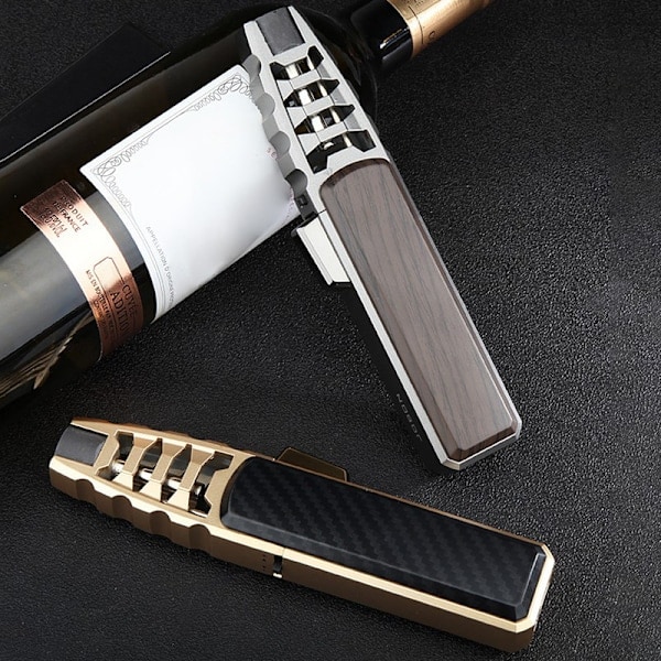[NT] Lettere gas lang pen stil køkken grill camping lighter stærk lige ind i den blå flamme vindtæt