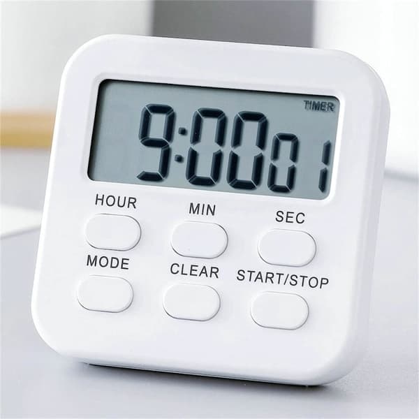 Magnetisk Digital Köktimer Hög Alarm Upp/Nedräkning Klocka med Vikbart Stativ Tidskontrollverktyg