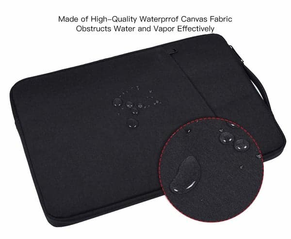 Laptopfodral 14,1 tommer/15,4 tommer canvas Sort