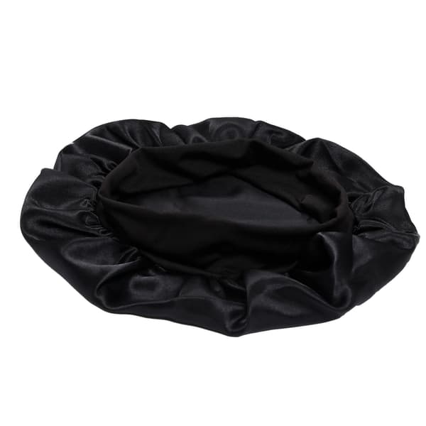 Sovehette - Satenghette - Sovehette Svart one size Black
